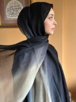 Degrade Geçişli %10 Silk %90 Wool Şalımız - Görsel 2