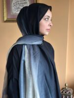 Degrade Geçişli %10 Silk %90 Wool Şalımız - Görsel 3