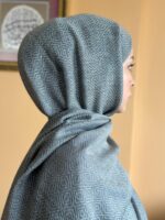 monogram yün ipek şal - Görsel 2