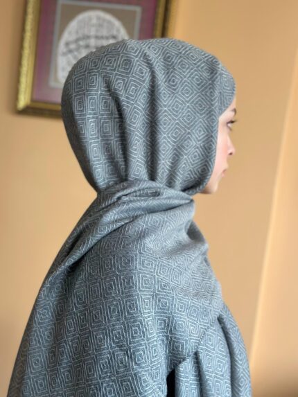 monogram yün ipek şal