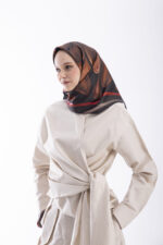 KEHRİBAR İPEK EŞARP