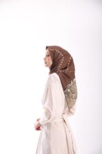 AMBER İNCİ TWİL EŞARP - Görsel 6