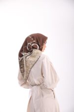 AMBER İNCİ TWİL EŞARP - Görsel 4